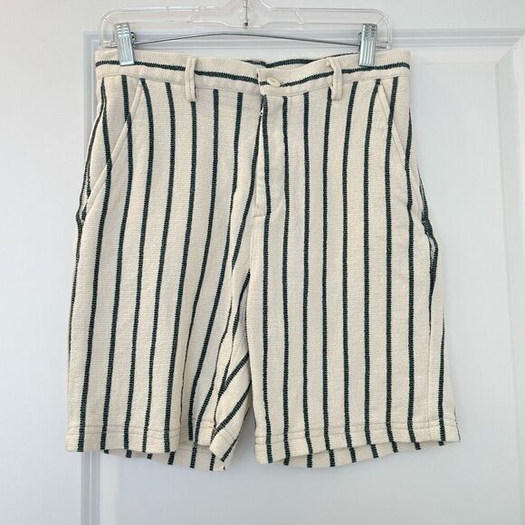 Zara Stripes Relaxed Fit Casual Bermuda Shorts Men ‘s size 29 - Picture 2 of 5